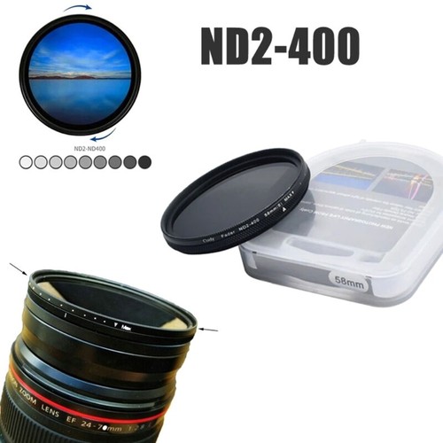 ND Filter ND Fader ND2-ND400 1-9 Stops 40/43/46/49/52/55/58/62/66/72/77/82mm - Picture 5 of 35