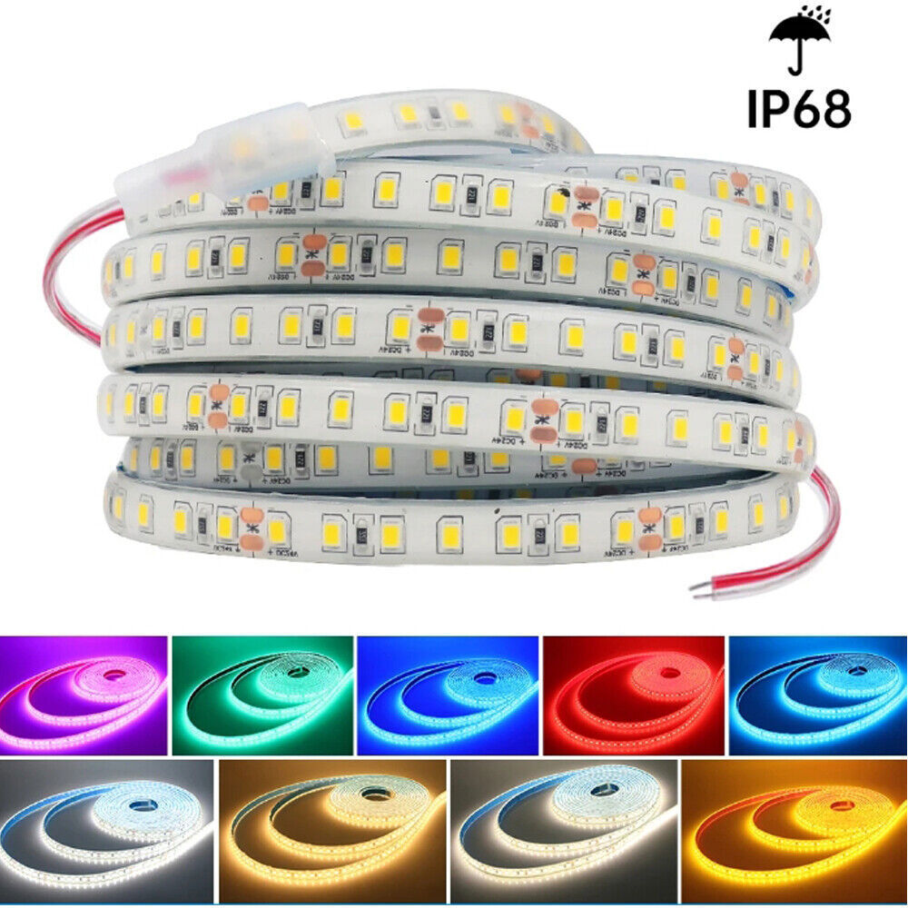 XUNATA 10m Neon LED Streifen Warmweiß, 220V 2835 120leds/m IP65