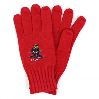 Polo Ralph Lauren Polo Bear Gloves - Red -