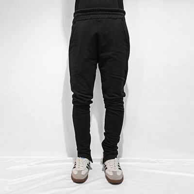 represent zipped french terry pants M STACKED SLIT HEM FOG BBS DRKSHDW THOM KROM