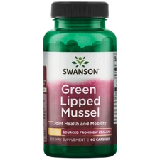 Swanson Premium New Zealand Green Lipped Mussel Capsules- 500mg- 60 Ct