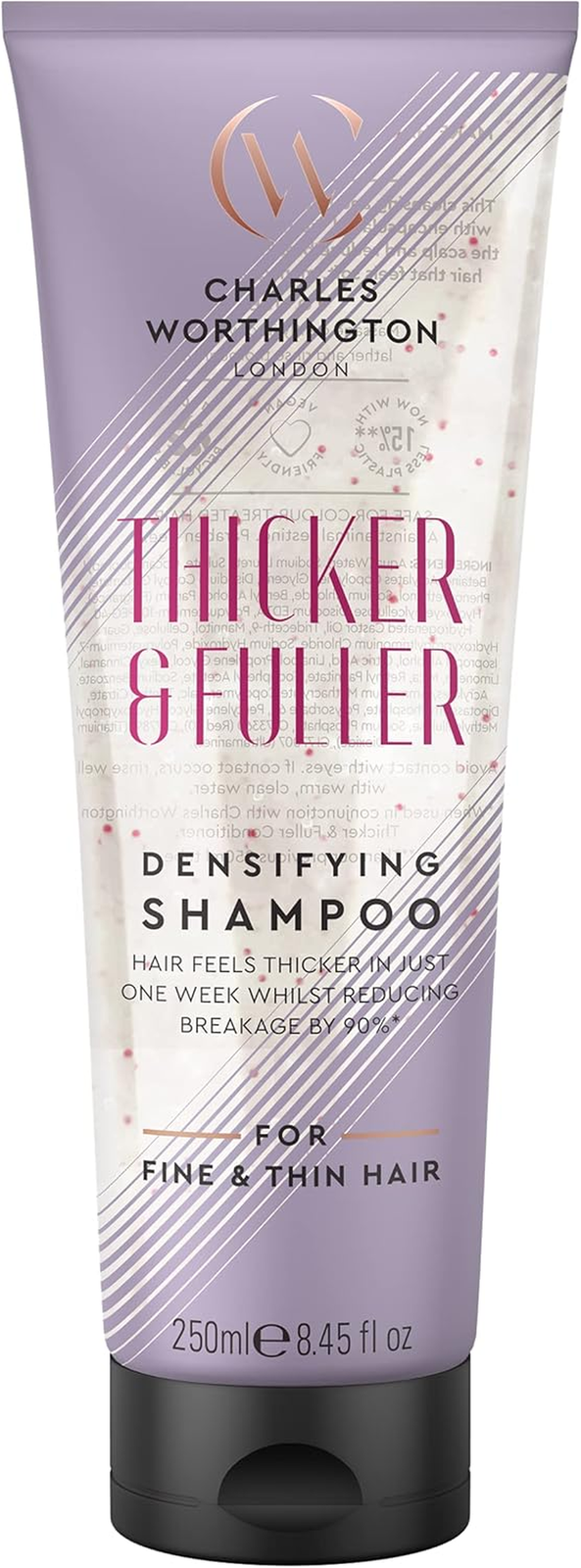 Charles Worthington Thicker and Fuller Densifying Shampoo, Hair Thickening for