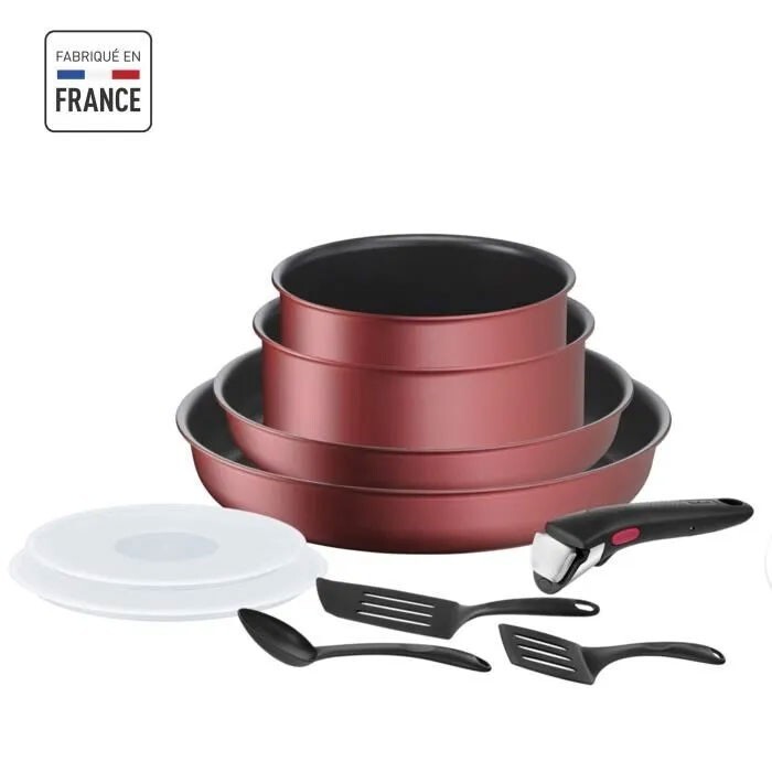 Batteria Cucina Tefal Induzione Ingenio, 10 Pezzi, Padelle, Stufe, Manico