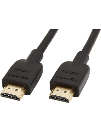 3 ft Amazon Basics High-Speed HDMI Cable, A Male to A Male, 18 Gbps, 4K/60