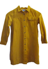 Kids Girls  Uniqlo x Ines De La Fressange Mustard Corduroy Shirt Dress Size 7-8