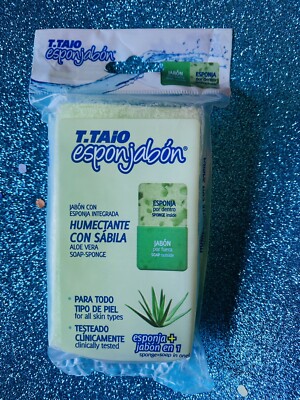 Aloe Vera T-Taio Esponjabon Sabila All In One Soap Sponge ALL SKIN TYPES |  eBay
