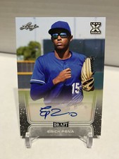Erick Pena 2020 Leaf Draft Auto #BA-EP1 Autograph Rookie Card
