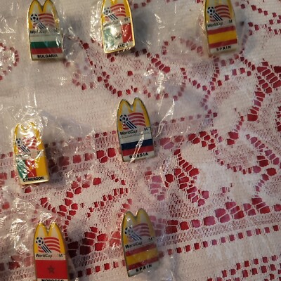 希少　マクドナルド　1994年製 サッカー ワールドカップ スポンサー バッジ Mcdonalds 1994 Fifa World Cup Soccer Commemorative Pins. New | eBay