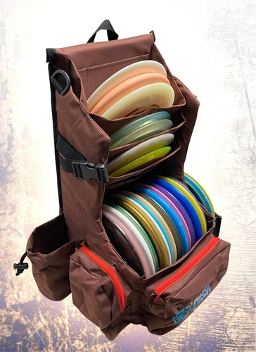 FOSSA Disc Golf Backpack. SKINNY 2.3 - Brown