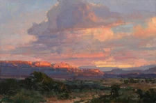 Ariza Mountain Landscape Print Oil Painting Giclee Print Canvas