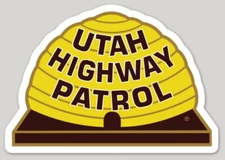 3 Inch Non-Reflective Utah Highway Patrol State Police Logo Sticker Decal