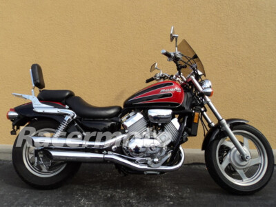 Chrome Backrest Sissy Bar w/Luggage Rack for Honda Magna VF250 95