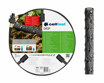 Gartenschlauch Cellfast 1/2'' 15m Tropfschlauch Perlschlauch Tropfrohr 19-002