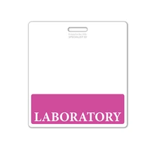 Laboratory Badge Buddy Oversized Horizontal XL ID Badge Backer for Lab Tech