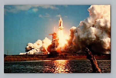 Postcard NASA Commander Joe Engle Pilot Richard Truly STS-2 Shuttle Launch AV6