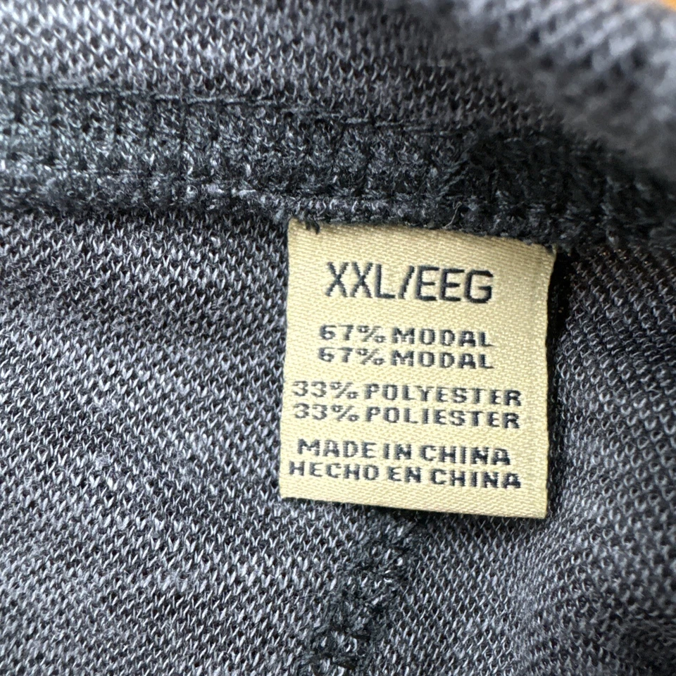 Camiseta tejida básica Jamaica Jaxx para hombre grande y alta azul jaspeado mezcla modal talla XXL Foto 3 de 4