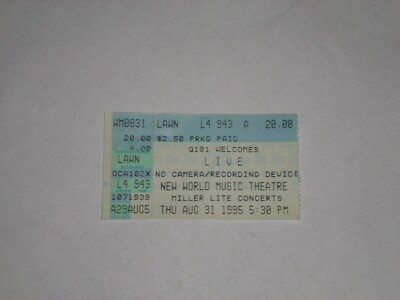 Live PJ Harvey Veruca Salt Buffalo Tom Concert Ticket Stub-1995-Tinley Park,IL