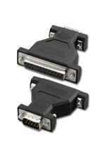 9-Pin DB9 Male to 25-Pin DB25 Female RS-232 Serial Port Adapter DB9M DE9M DB25F