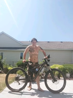 Full suspension down hill mountain bike