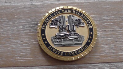 FAMS TSA Federal Air Marshal Sept 11th 9/11 Pentagon Challenge Coin #C120