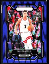 2024 Panini Prizm Draft Pelle Larsson Rookie Blue Seismic Prizm /149 Heat