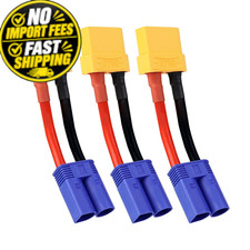 TMH 3 Pcs Female XT90 to 14 AWG 3 Pcs , Male EC5 50 mm.