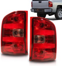 Pair Tail Lights for 2007-2013 Chevy Silverado 1500 2500HD 3500HD GMC Sierra Tai