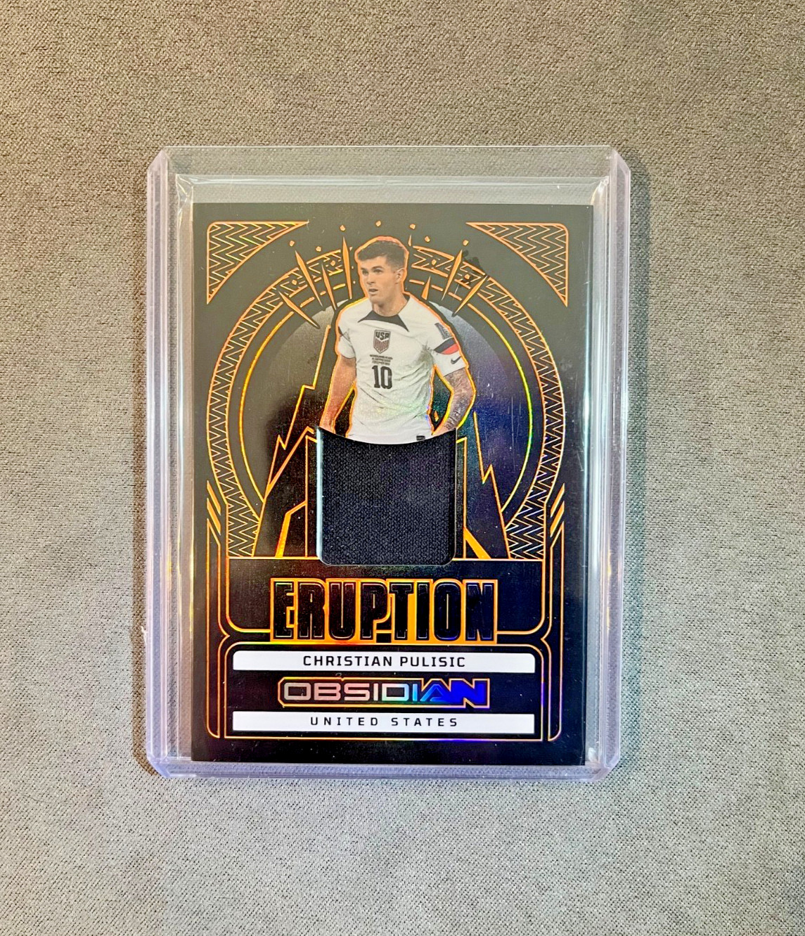 2022-23 Obsidian Eruption CHRISTIAN PULISIC FIFA World Cup Jersey Patch SSP /75