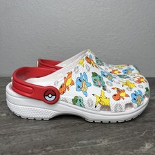Pokemon Kids Crocs Size Junior 2, New