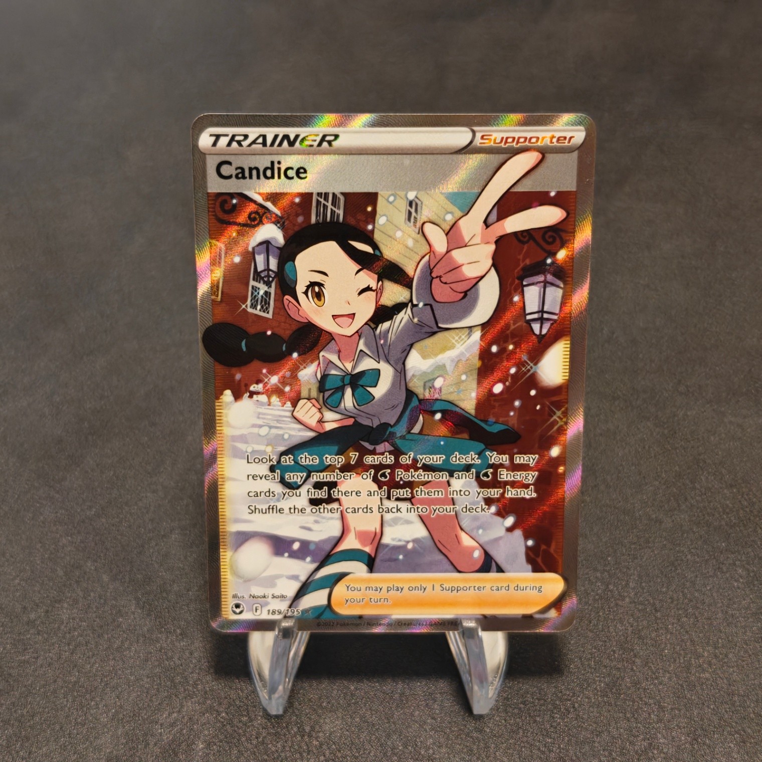 Candice (Full Art) Ultra Rare SWSH12: Silver Tempest 189/195 NM POKEMON TCG