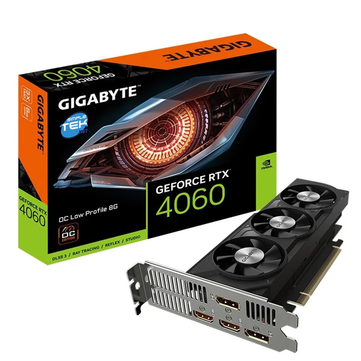 GeForce RTX 4060 8GB グラフィックボード Gigabyte Nvidia Geforce RTX 4060 OC Low Profile LP 8GB GDDR6
