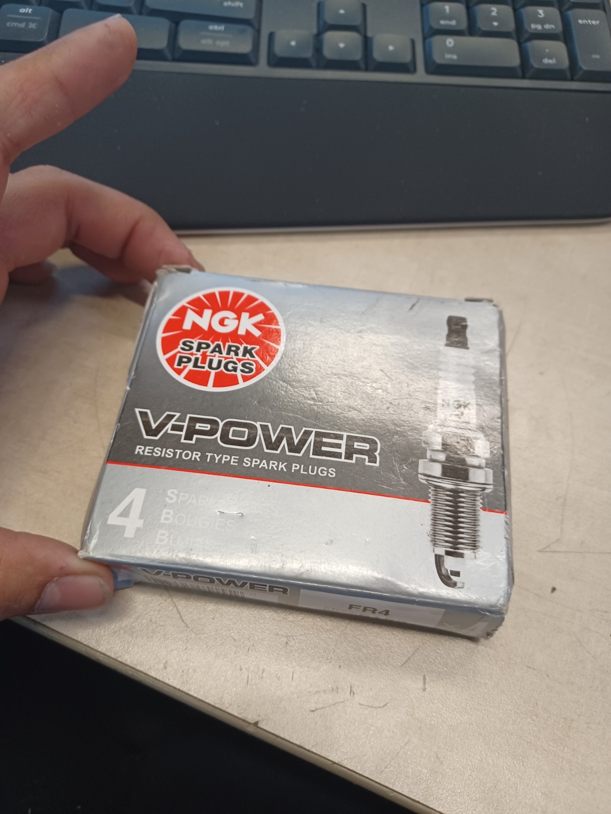 NGK FR4 5155 V-Power OEM Performance Spark Plugs 4pcs