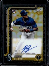 2025 Topps Gilded Ryan Bliss Chrome Gold Auto RC Black/Gold Refractor #/10