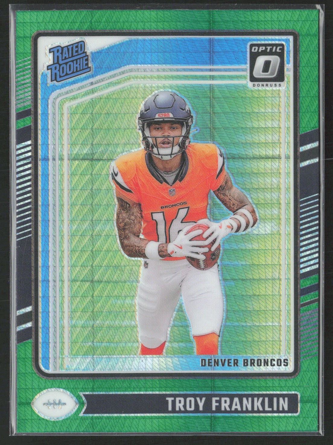 2024 Donruss Optic #294 TROY FRANKLIN GREEN HYPER