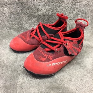 La Sportiva Stick It Kids Climbing Shoes Red Youth Size US 8-9 / EUR 26-27