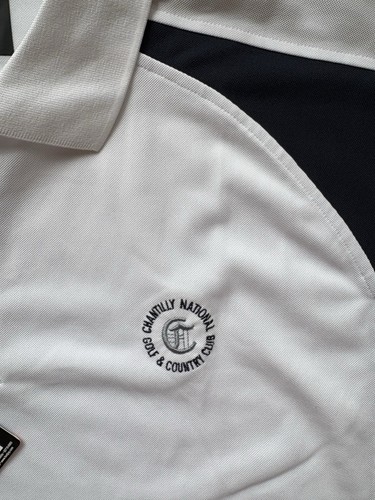 Footjoy Prodry Pique Chantilly National Polo - NWT - White/Black - XL - Picture 2 of 5
