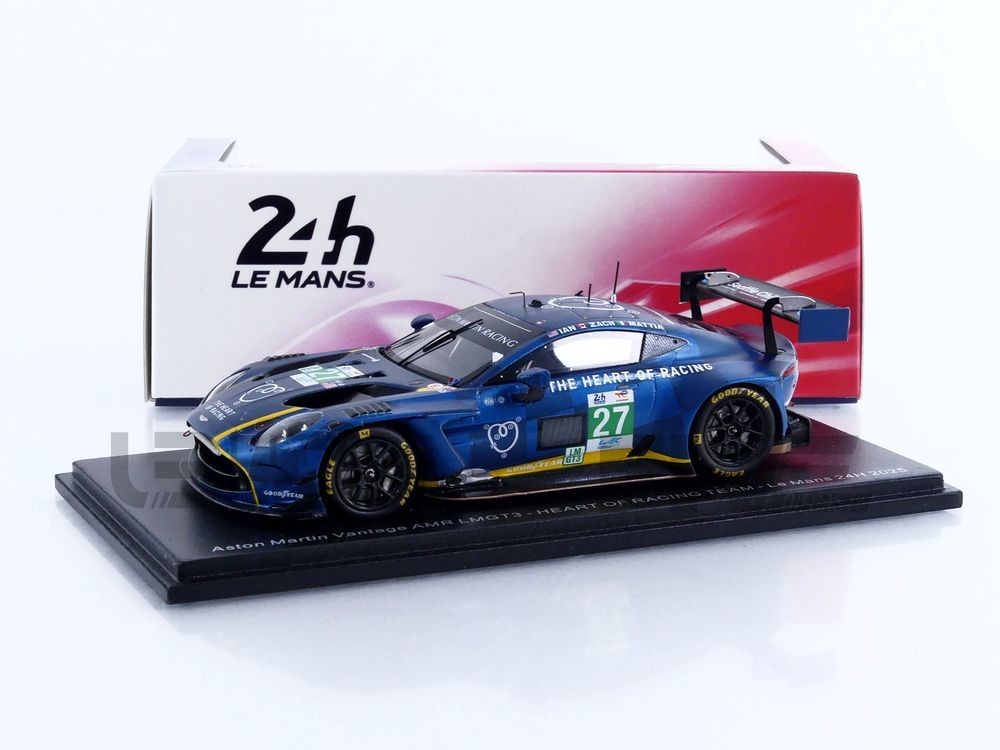 Miniature Aston Martin Vantage AMR LMGT3 Le Mans 2025 Spark S9291 au 1/43
