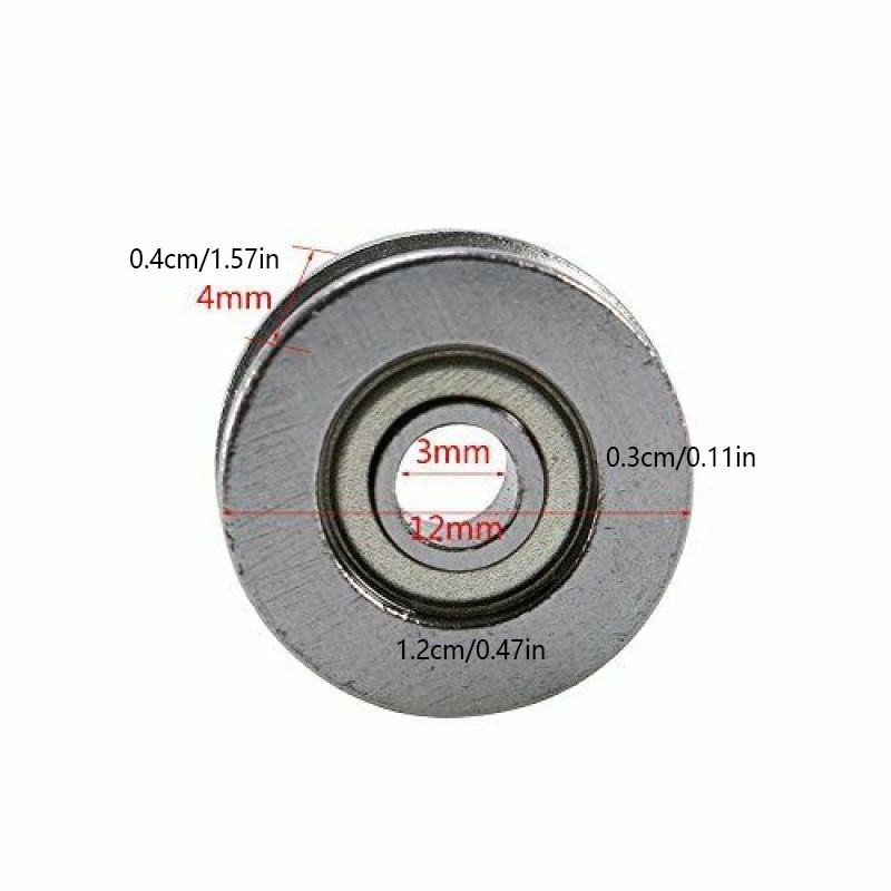 10Pcs V623ZZ Groove Guide Pulley Rail Ball Bearings For Linear Motion System E