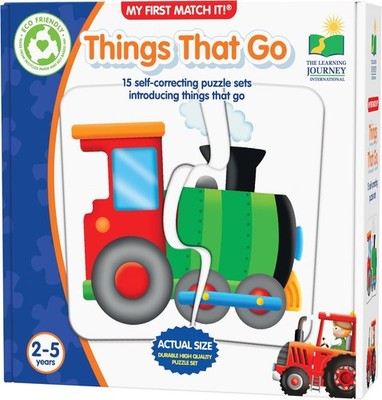 The Learning Journey: My First Match It - Things That Go - 15 Piece Puzzle Set.