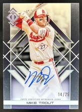2025 Topps Transcendent Mike Trout Icons Chrome Auto #/25 Angels