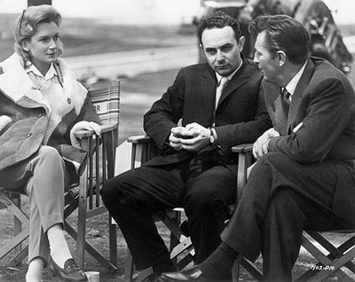 Deborah Kerr Robert Mitchum talk with director Stanley Donen on se- Old Photo