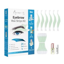 Beauty7 Men's Eyebrow Wax Strips Facial Wax Strips Hair Removal at Home Waxing S