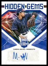 2019 Elite Extra Edition Hidden Gems Auto Blue #8 Gabriel Maciel Jersey /25 BB