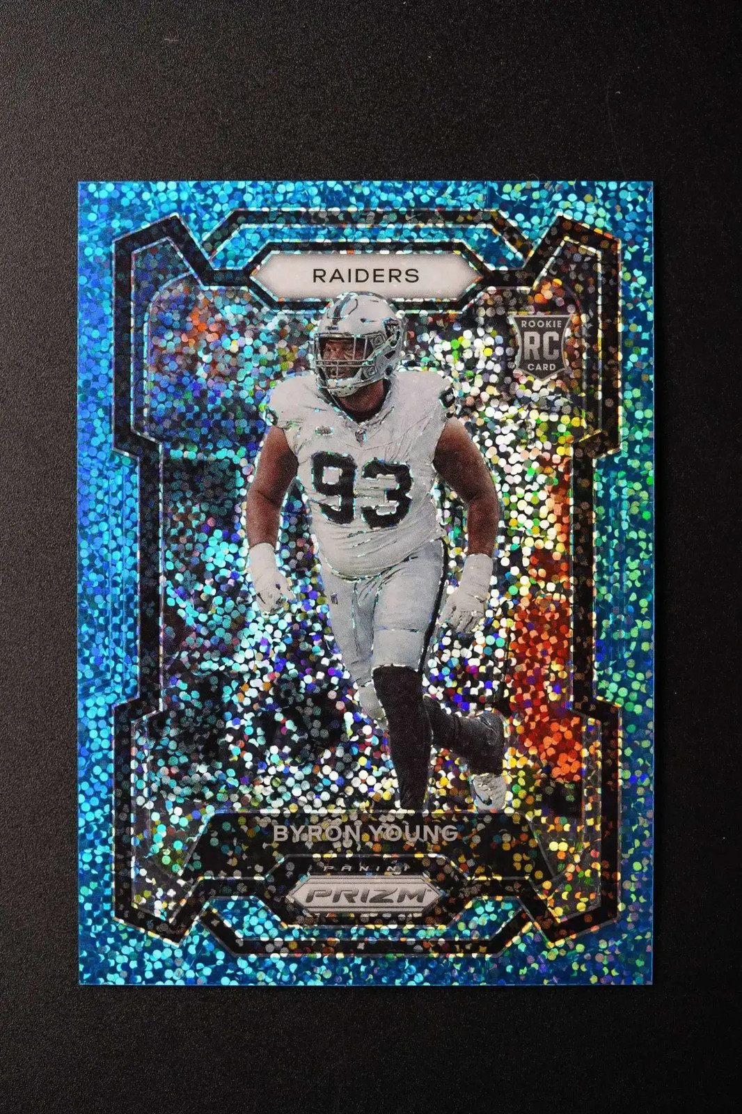 Byron Young 2023 Panini Prizm #355 Blue Sparkle 51/96 Rookie RC -HD