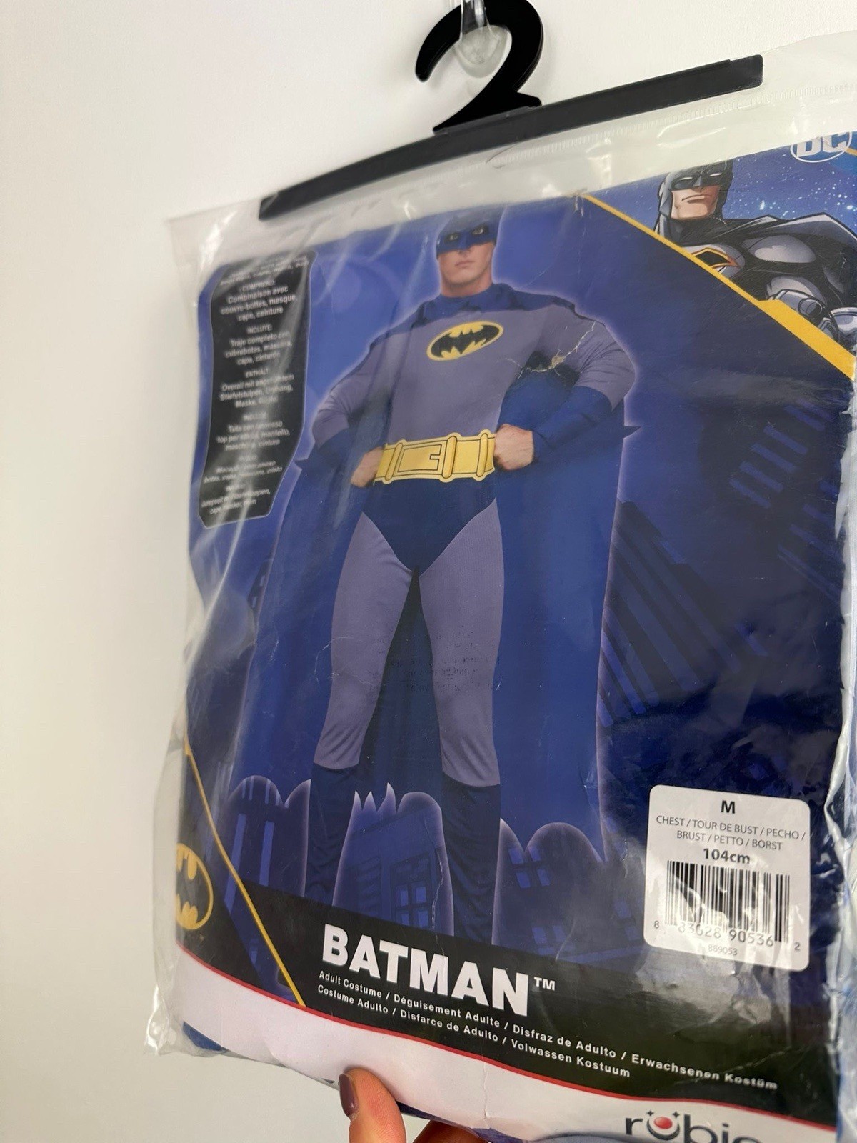 Rubie's Official Batman, Adult Costume, L, Blue, Grey - Image 2