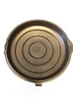 Chipped On Spout-Griswold Cast Iron Hinged Lid No.8  For A Double Skillet-