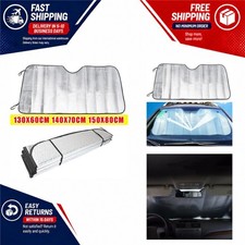 Car Windshield Sun Shade 140x70cm Foldable Snow Ice Anti-UV Front Rear Window