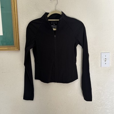 H&M Move Activewear Full Zip Jacket with Softmove in Black Size S