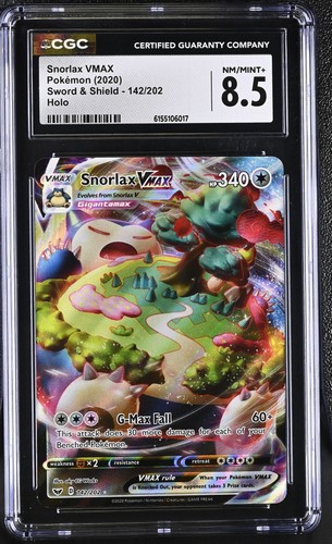 Snorlax VMAX graded CGC 8.5 for sale on eBay