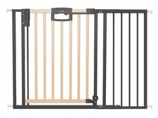 Easylock Wood Plus Cancello di Sicurezza 112,5-120,5 cm Antracite, Legno di Faggio